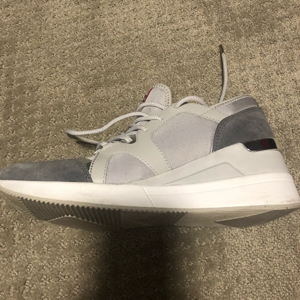 Michael Kors Gray Wedge Tennis Shoes